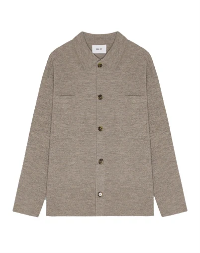 NN. 07 - Jonas 6398 Overshirt - Khaki Beige